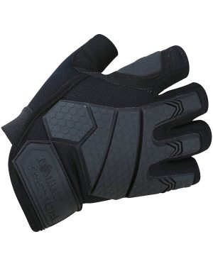 Alpha Fingerless Tactical Gloves - Black - Small