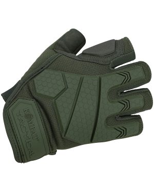 Alpha Fingerless Tactical Gloves - Olive Green - Small
