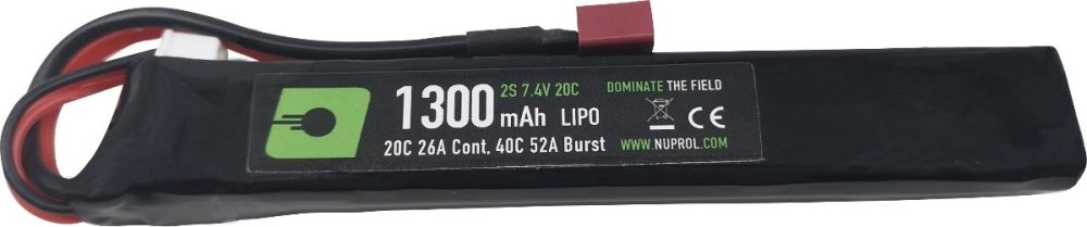 NP Power 1300mAh LiPO 7.4V 20C Stick - Deans