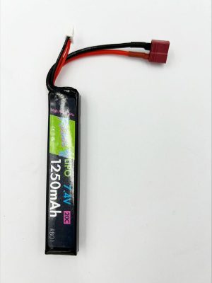 Rebel Battery - 1250mAh Lipo 7.4V 20C Stick - Deans