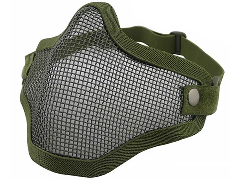 Big Foot V1 Strike Steel Half Face Mask (One Belt Version) (OD)