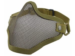 Big Foot V1 Strike Steel Half Face Mask (One Belt Version) (Tan)