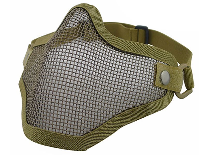 Big Foot V1 Strike Steel Half Face Mask (One Belt Version) (Tan)