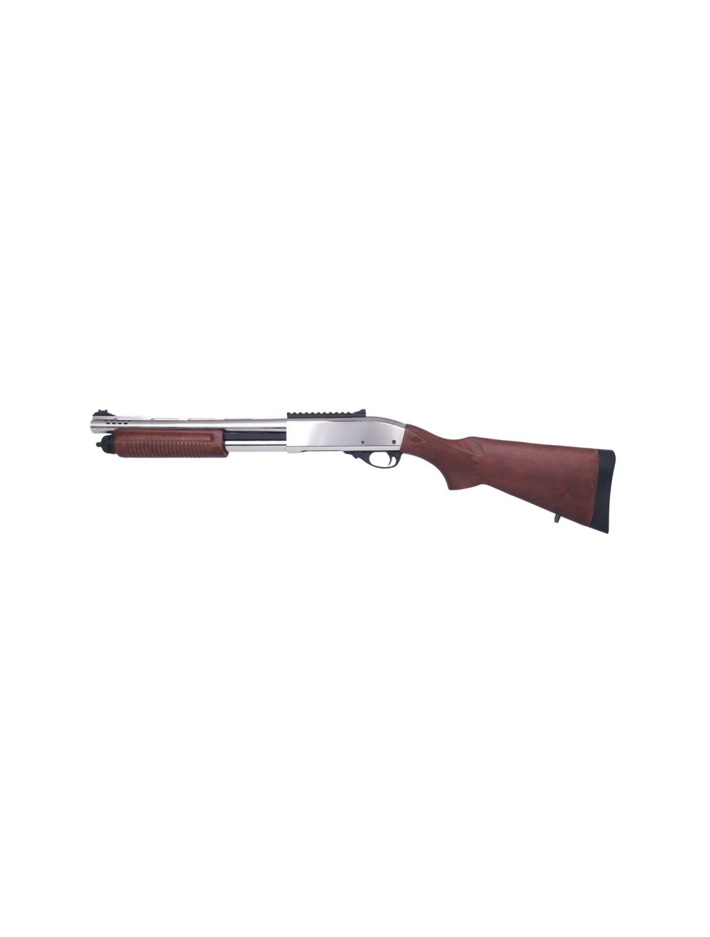 Golden Eagle M870 Tri-Shot Gas Pump Action Shotgun (Silver, Real Wood 8885RWSV)