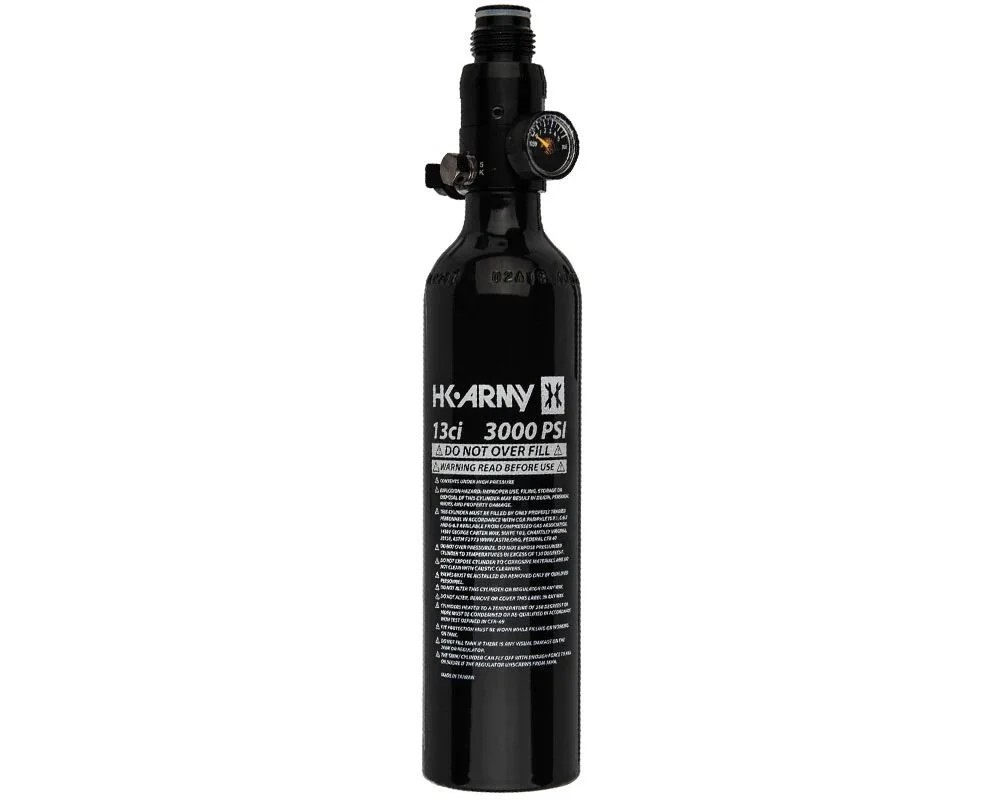 HK Army 13ci 3K Aluminum Tank w/ Regulator - Black (Empty)