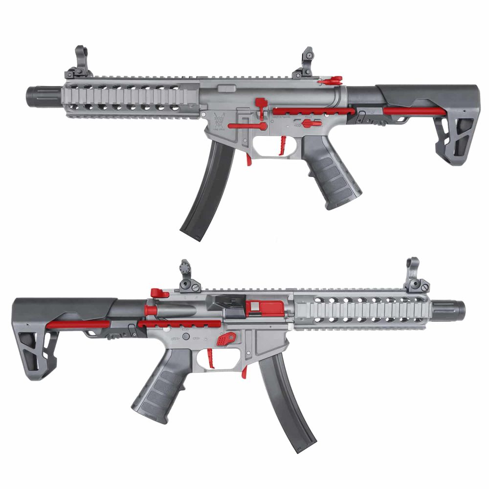 King Arms PDW 9mm SBR Long ? Grey & Red LTD Edition