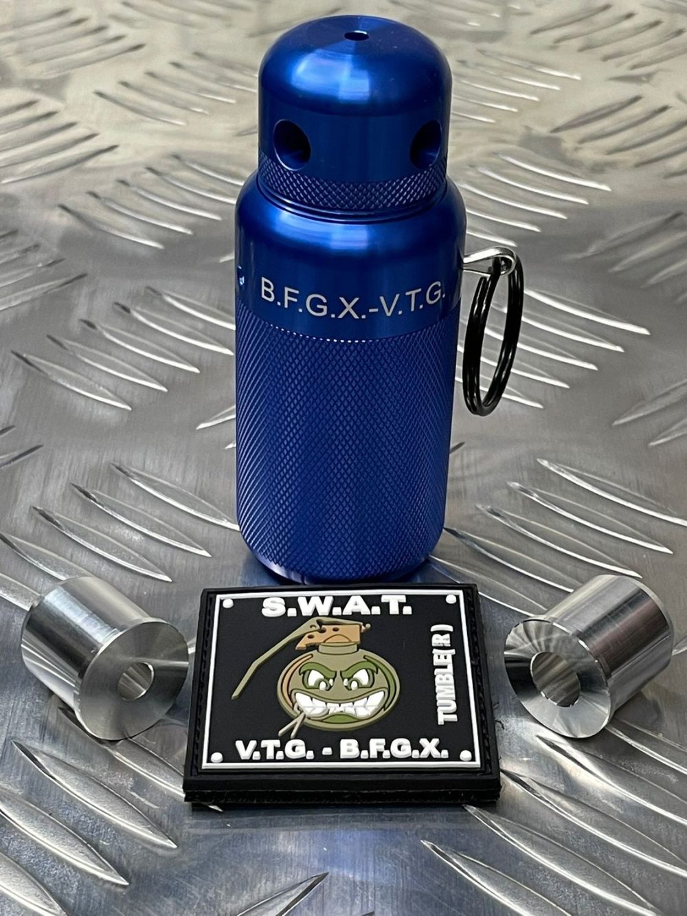 SWAT V.T.G. - B.F.G.X. BLANK FIRING IMPACT GRENADE BLUE MULTI SHELL