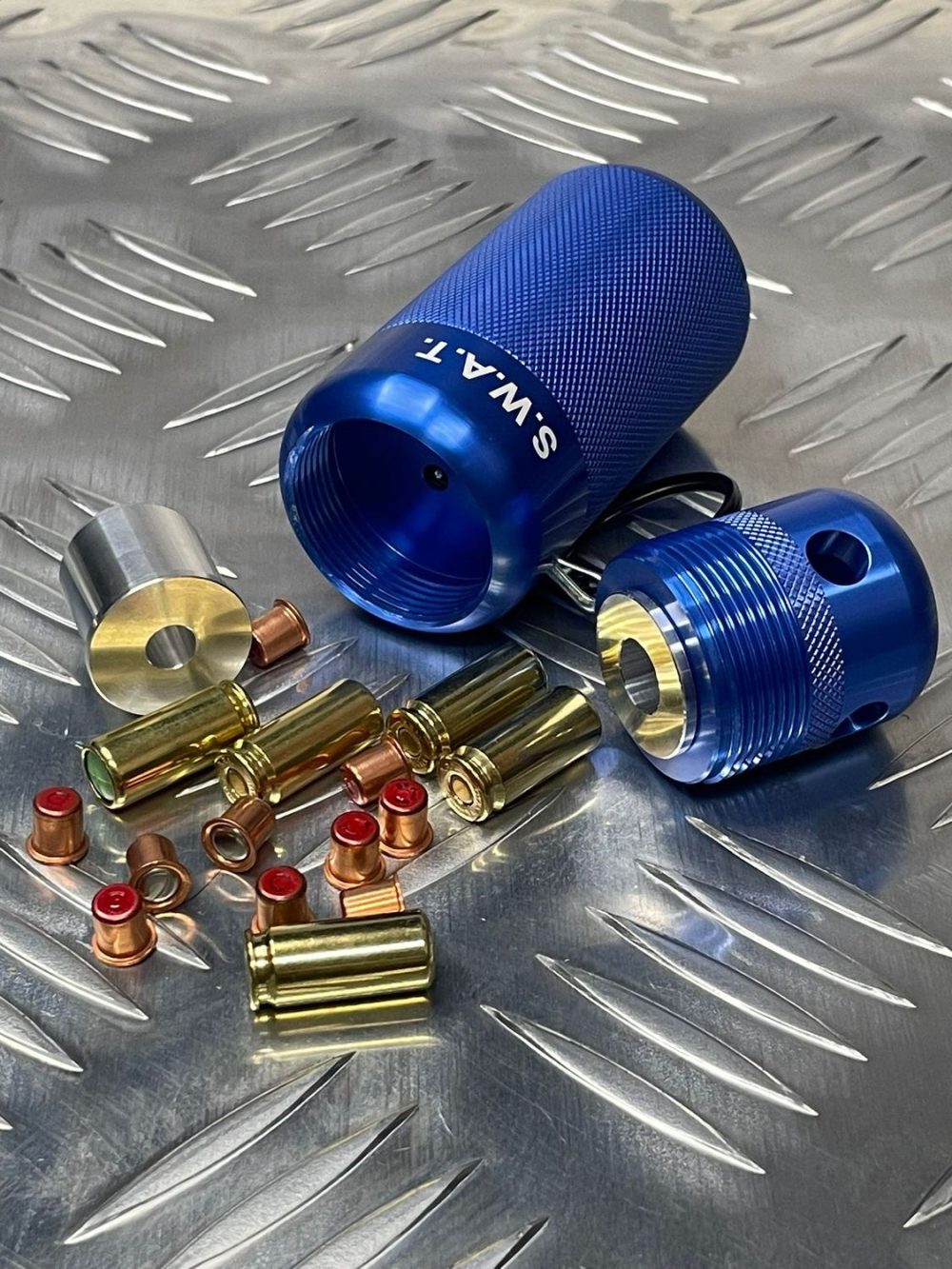 SWAT V.T.G. - B.F.G.X. BLANK FIRING IMPACT GRENADE BLUE MULTI SHELL - Image 3