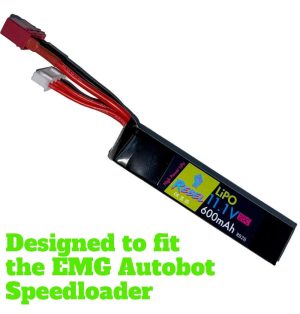 Rebel Battery - 600mAh Lipo 11.1V (PDW) - Deans (fits the EMG Autobot)