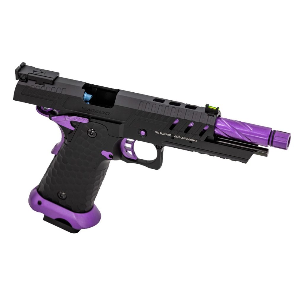 Hi-Capa CS Vengeance 5.1 GBB Pistol (Black) (Purple Match) - Image 2