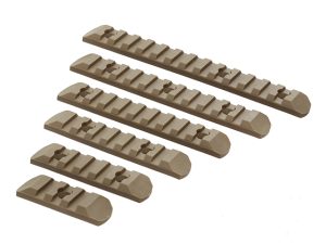 KeyMod/MLOCK Polymer Rail Set - Dark Earth