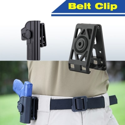 Amomax Holster Belt Clip - Black 1 Fixing - Image 2