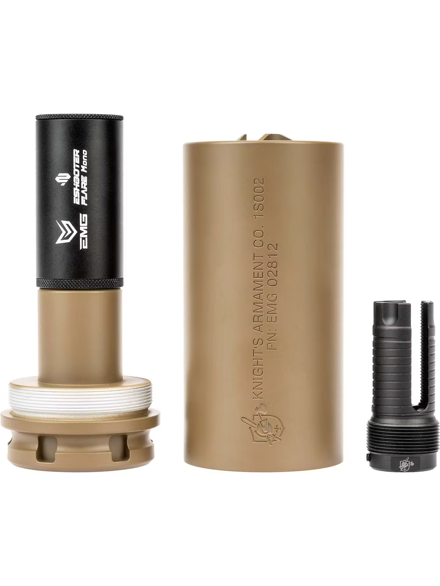 EMG KAC QDC Suppressor; Flare Mono Tracer TAN - Image 2