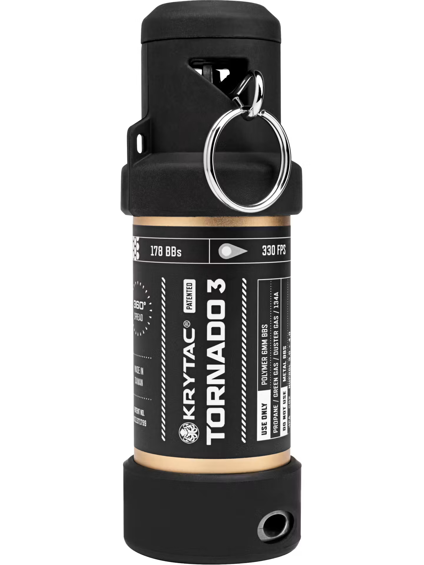 KRYTAC Tornado 3 Timed Airsoft Frag Grenade