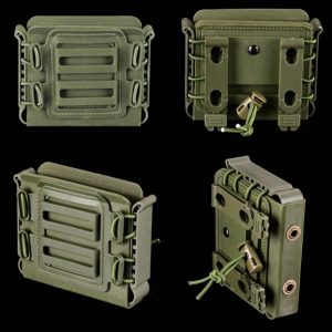 Silverback Hard Shell VKS Magazine Pouch Fits SRS, Tac-41 long and VKS Olive Green