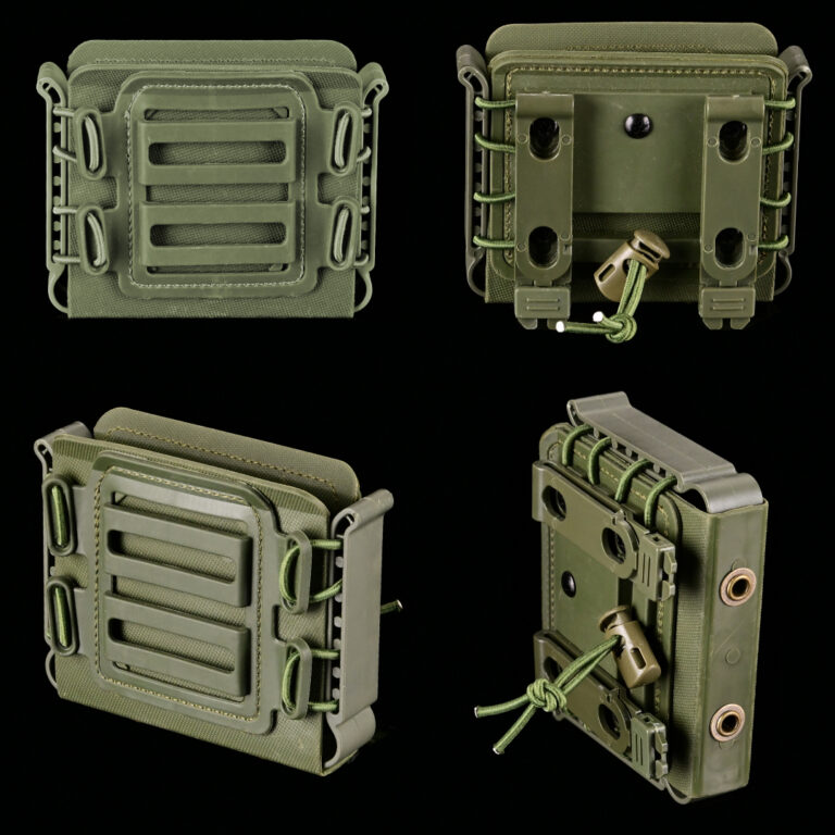 Silverback Hard Shell VKS Magazine Pouch Fits SRS, Tac-41 long and VKS Olive Green