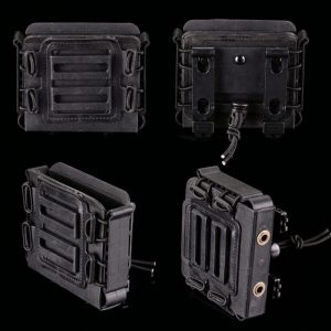 Silverback Hard Shell VKS Magazine Pouch Fits SRS, Tac-41 long and VKS  Black